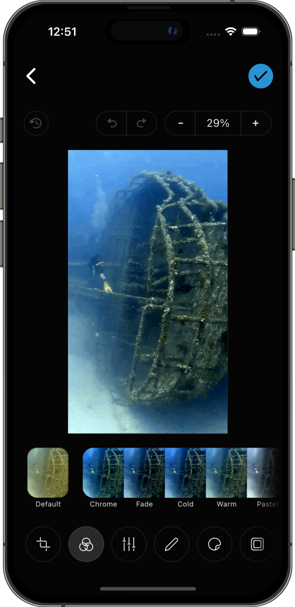 Doofilter Free underwater color correction